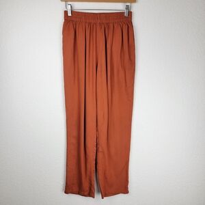 Lucy & Yak Viscose Pull On Pants Orange Small